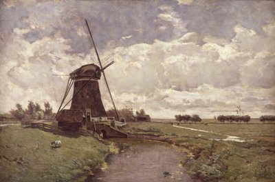 Windmühle in Leidschendam von Paul Joseph Constantin Gabriel